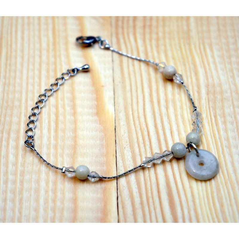 Браслет з нефритовим символом №4