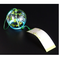 Японський скляний дзвіночок Фурін Два метелика