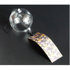 Японський скляний дзвіночок Фурін Чорні квіти