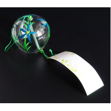 Японський скляний дзвіночок Фурін Квіти №2