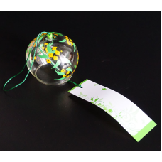 Японський скляний дзвіночок Фурін Квіти №5