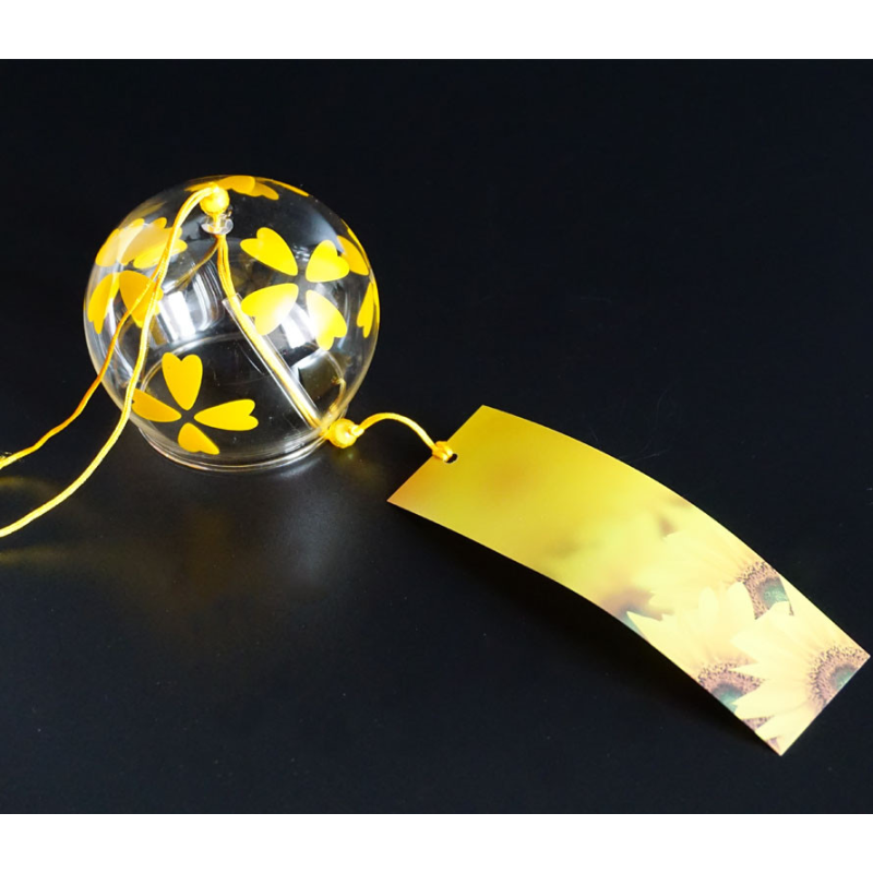 Японський скляний дзвіночок Фурін Квіти №8