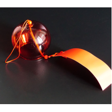 Японський скляний дзвіночок Фурін Червоний