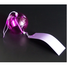 Японський скляний дзвіночок Фурін Фіолетовий