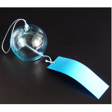 Японський скляний дзвіночок Фурін Блакитний