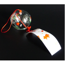 Японський скляний дзвіночок Фурін малий Чотири рибки