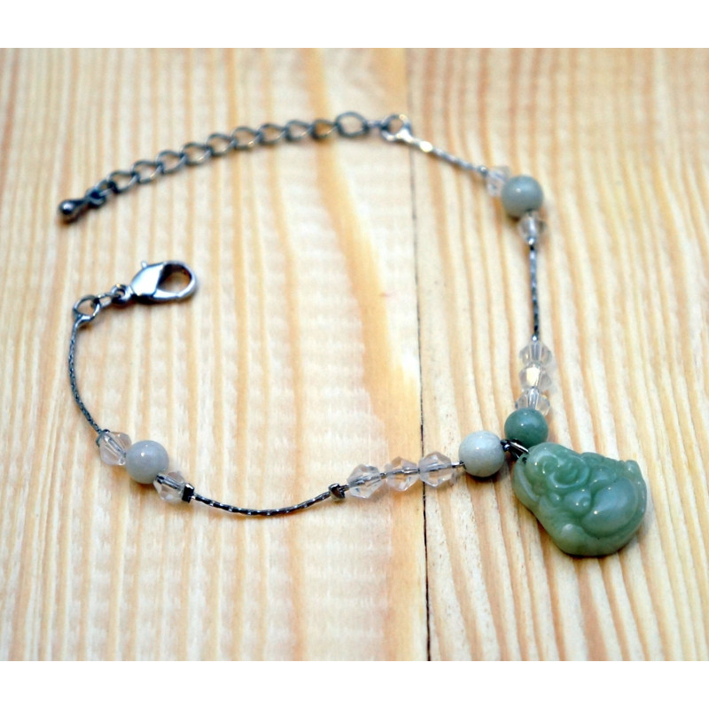 Браслет з нефритовим символом №9