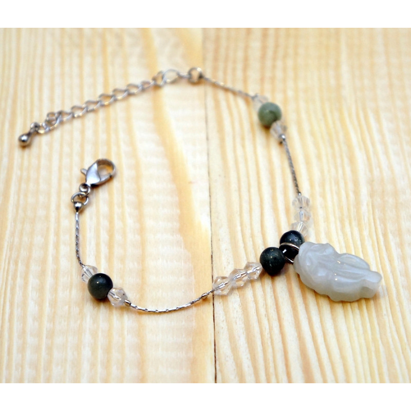 Браслет з нефритовим символом №10