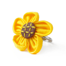 Кільце ганчіркове безрозмірне Квітка Жовте