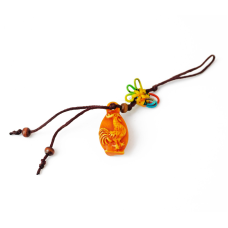 Брелок Фен Шуй Хотей Півень пластик