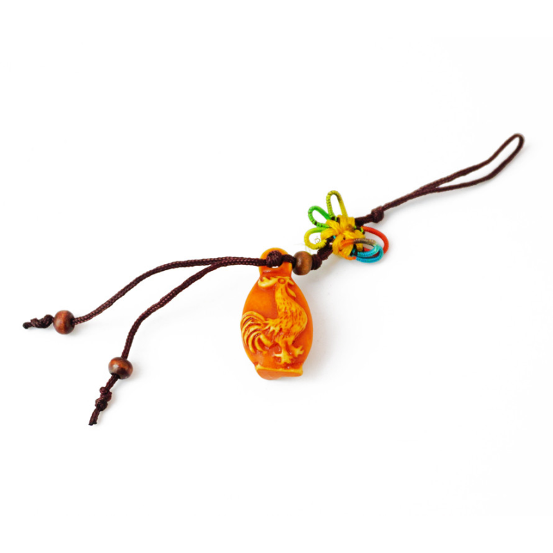 Брелок Фен Шуй Хотей Півень пластик