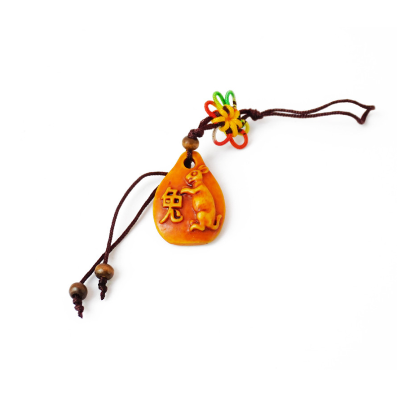 Брелок Фен Шуй Крапля Кролик пластик