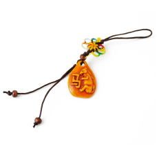 Брелок Фен Шуй Крапля Кінь пластик