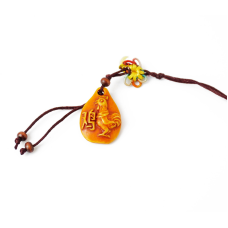 Брелок Фен Шуй Крапля Півень пластик