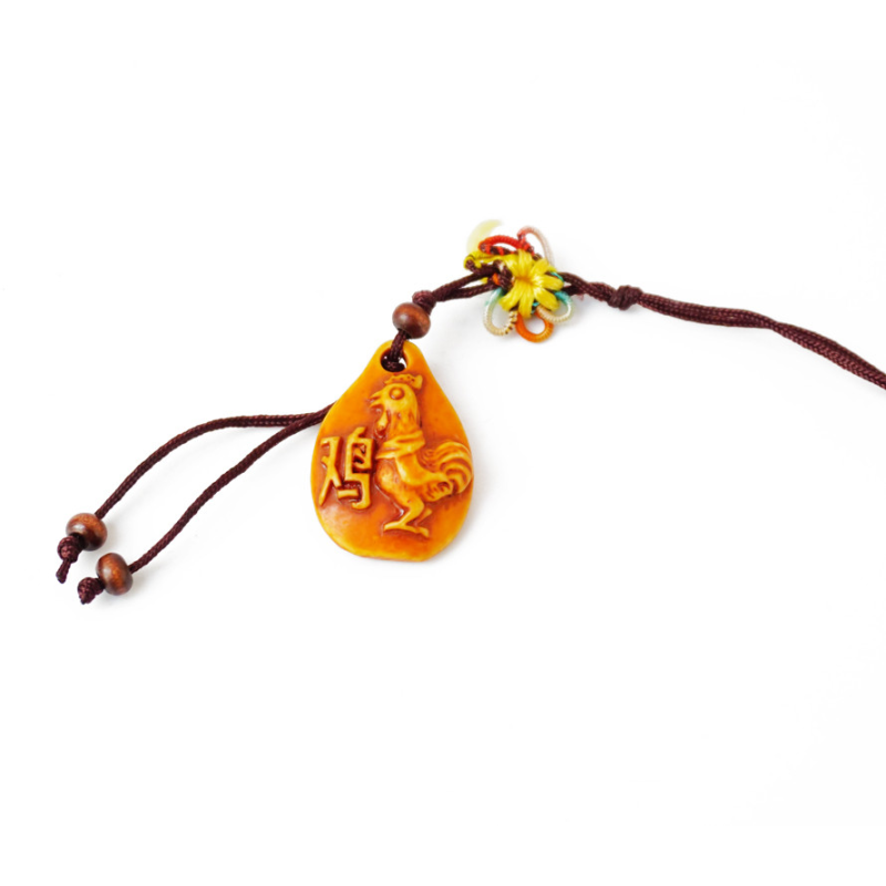 Брелок Фен Шуй Крапля Півень пластик