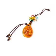 Брелок Фен Шуй Крапля Собака пластик