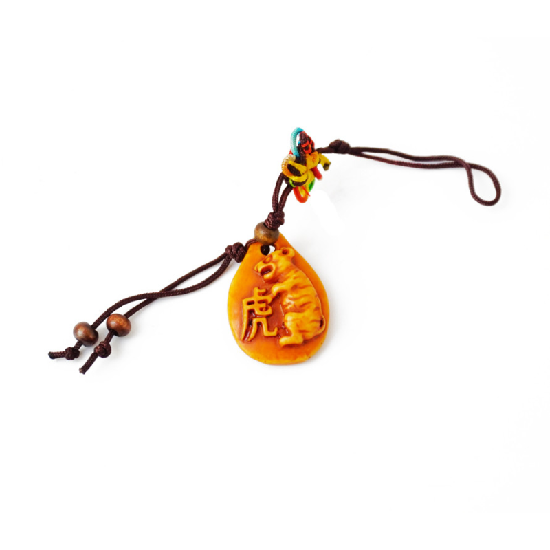 Брелок Фен Шуй Крапля Тигр пластик