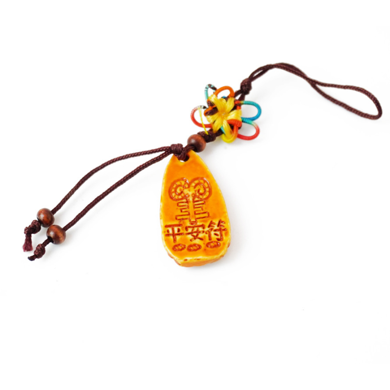 Брелок Фен Шуй Гуань Інь Баран пластик