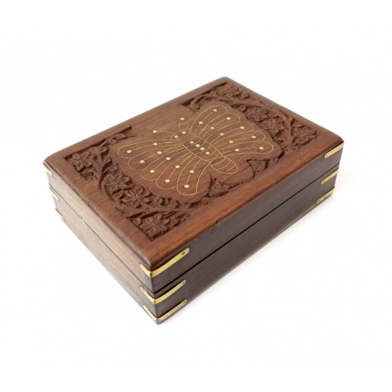 Скринька з червоного дерева Метелик №32