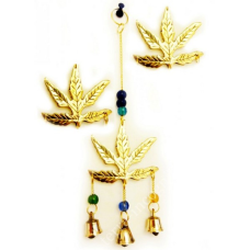 Дзвіночок латунний Канабіс PJ-13