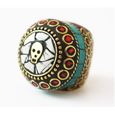 Кільце Череп NEHA-NR24 Біле