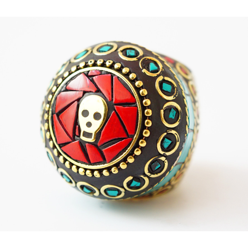 Кільце Череп NEHA-NR24 Червоне