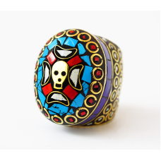 Кільце Череп NEHA-NR22 Блакитне