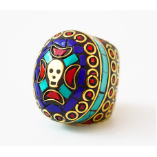 Кільце Череп NEHA-NR22 Синє