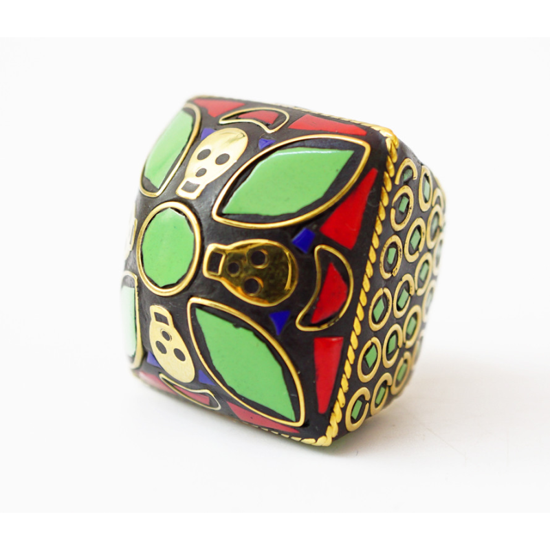 Кільце Череп NEHA-NR23 Салатове