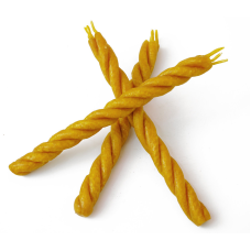 Грімнична потрійна свічка Спіраль велика Чистий віск