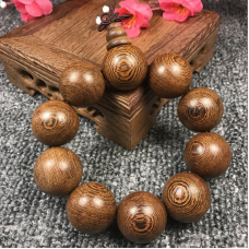 Чітки — браслет із дерева Венге 25 мм. 10 бусин