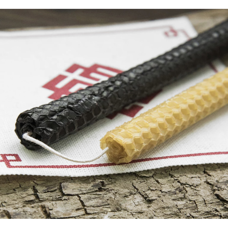 Парна свічка Чорна та Біла З вощини Парна свічка Чорна та Біла З вощини