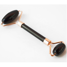 Масажер кам“яний Гуа Ша Валик подвійний Обсидіан