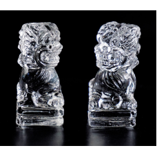 Снігові леви скляні пара