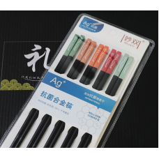 Палички для їжі 5 пар 24см. Рибки п“ятикольорові