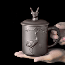 Чашка Олень чорна 350мл.