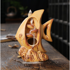 Підставка Рідкий дим кераміка Рибка Коричнева