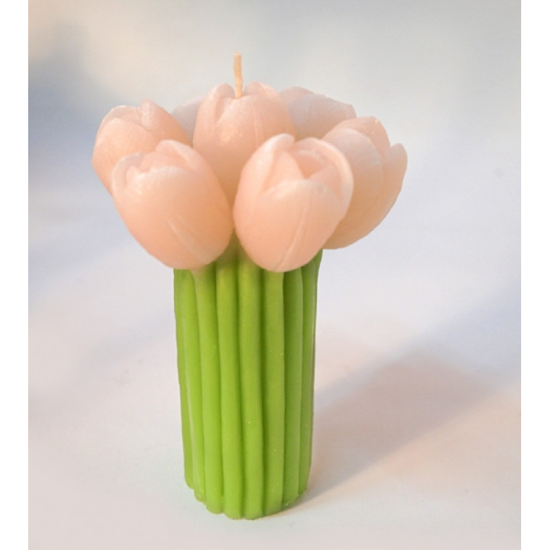 Свічка Букет Тюльпани рожеві Свічка Букет Тюльпани рожеві