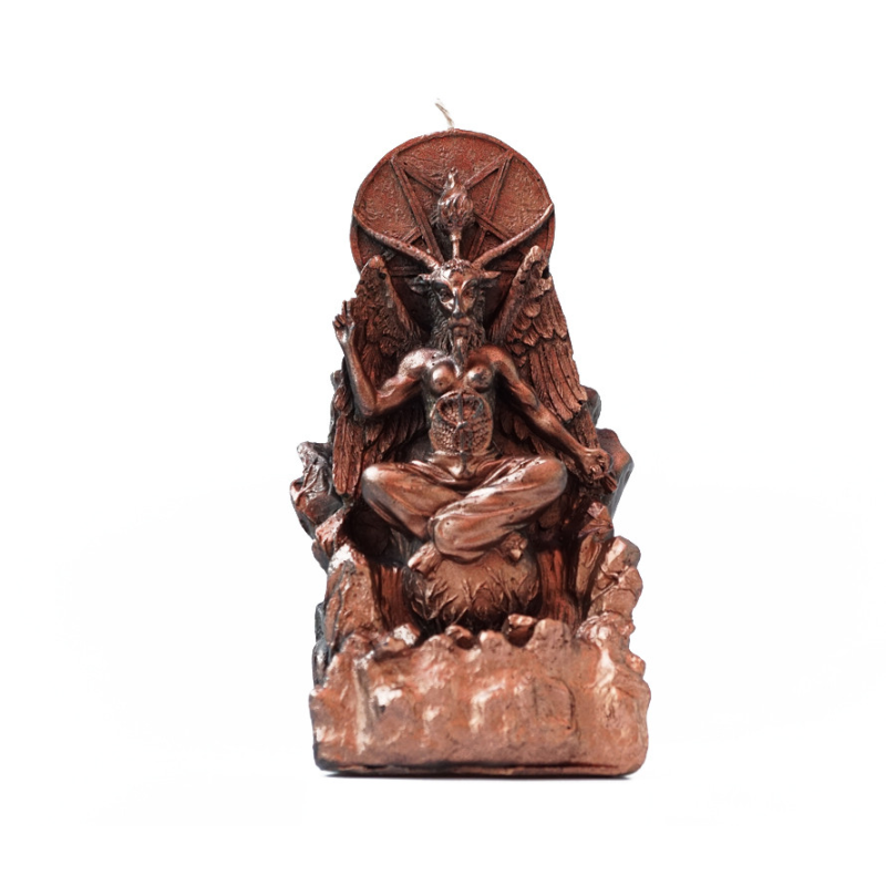 Свічка - свічник Бафомет колір мідь