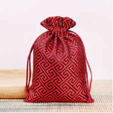 Мішечок парчовий Решітка Червоний