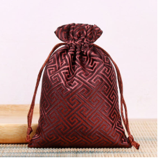 Мішечок парчовий Решітка Коричневий