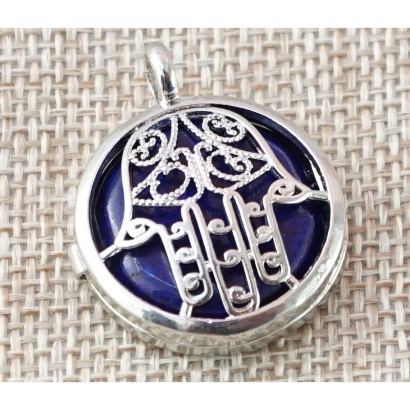 Кулон що відкривається Хамса, вставка Лазурит Кулон що відкривається Хамса, вставка Лазурит