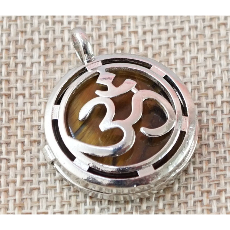 Кулон що відкривається ОМ, вставка Тигрове око Кулон що відкривається ОМ, вставка Тигрове око