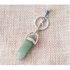 Кулон Йога вставка Зелений авантюрин