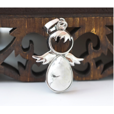 Кулон Янголятко вставка Говліт
