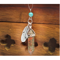 Кулон Перо вставка Унакіт