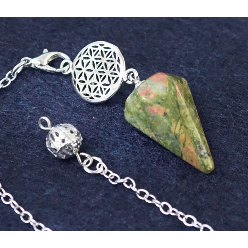 Маятник кам“яний Квітка життя Унакіт