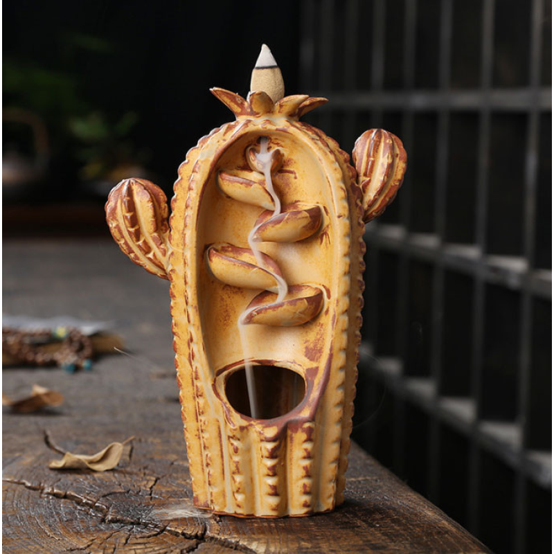 Підставка Рідкий дим кераміка Кактус Жовтий Підставка Рідкий дим кераміка Кактус Жовтий