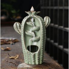 Підставка Рідкий дим кераміка Кактус Салатовий