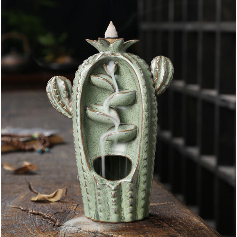 Підставка Рідкий дим кераміка Кактус Салатовий Підставка Рідкий дим кераміка Кактус Салатовий